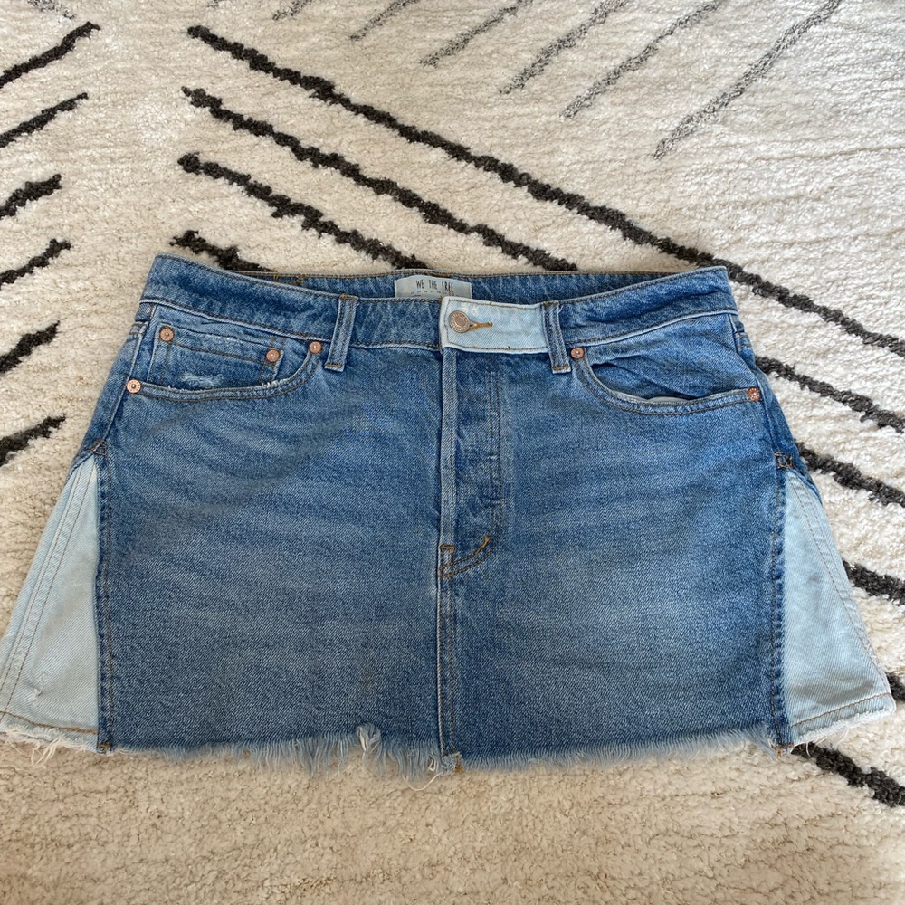 Free people jean skirt